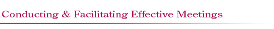 Effective Meetings